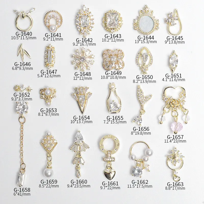 

10 шт. роскошных зеркальных цветочных украшений для ногтей с цирконами, кристаллами, стразами и жемчугом, аксессуары для маникюра, декор для ногтей, подвески, принадлежности