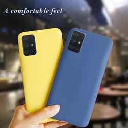 For Samsung Galaxy A51 Case A515F Silicone Shockproof Soft Back Protector Bumper Phone Case For Samsung A71 A51 A 51 Cases Cover