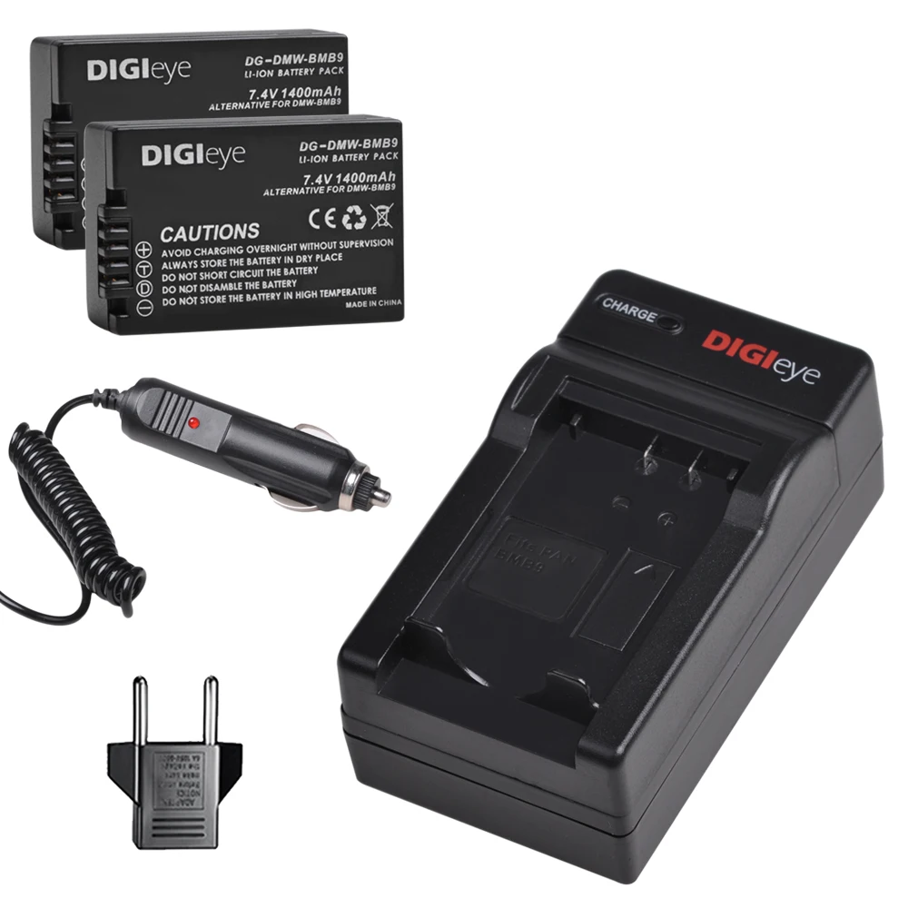 

DMW-BMB9 BMB9E BMB9PP Battery OR Charger Kit for Panasonic Lumix DC-FZ80 FZ40K FZ45K FZ47K FZ48K FZ60 FZ70 FZ100 FZ150