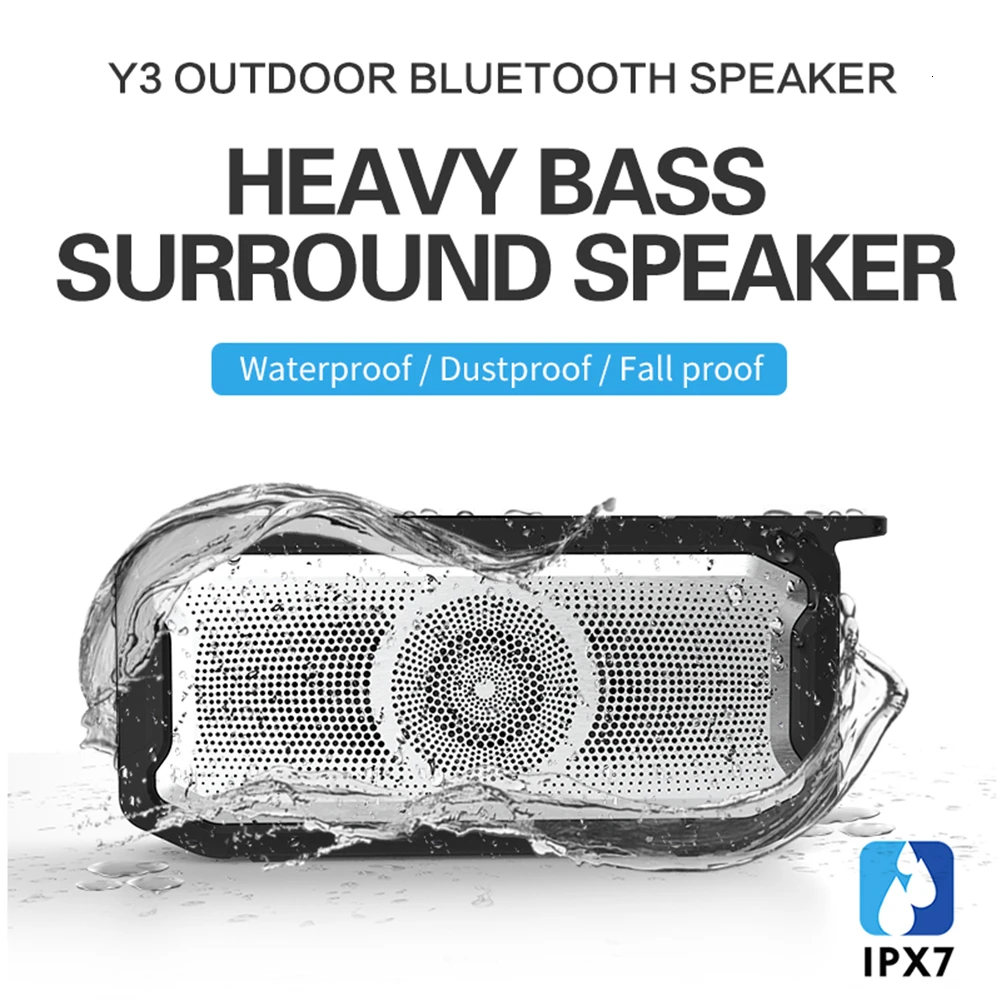 

Portable Bluetooth 5.0 Speaker Wireless IPX7 Waterproof Outdoor Subwoofer Speakers Boombox TF USB Music Box Audio Loudspeaker