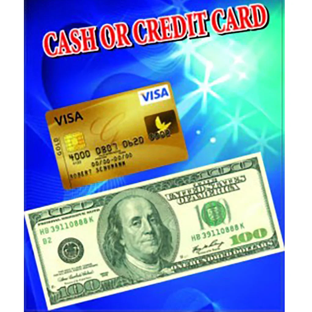 Cash or Credit Card Magic Tricks Money To Credit Card Appear Magia Magician Close Up Street Illusion Gimmick Mentalism Props Toy