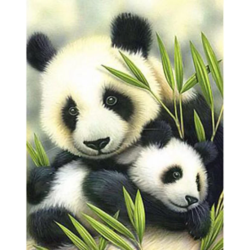 

Diamond Painting 5D DIY Square/Round Diamond Animal Painting Cute Panda Scenery Picture Cross Stitch Embroidery Art Gift WG3289