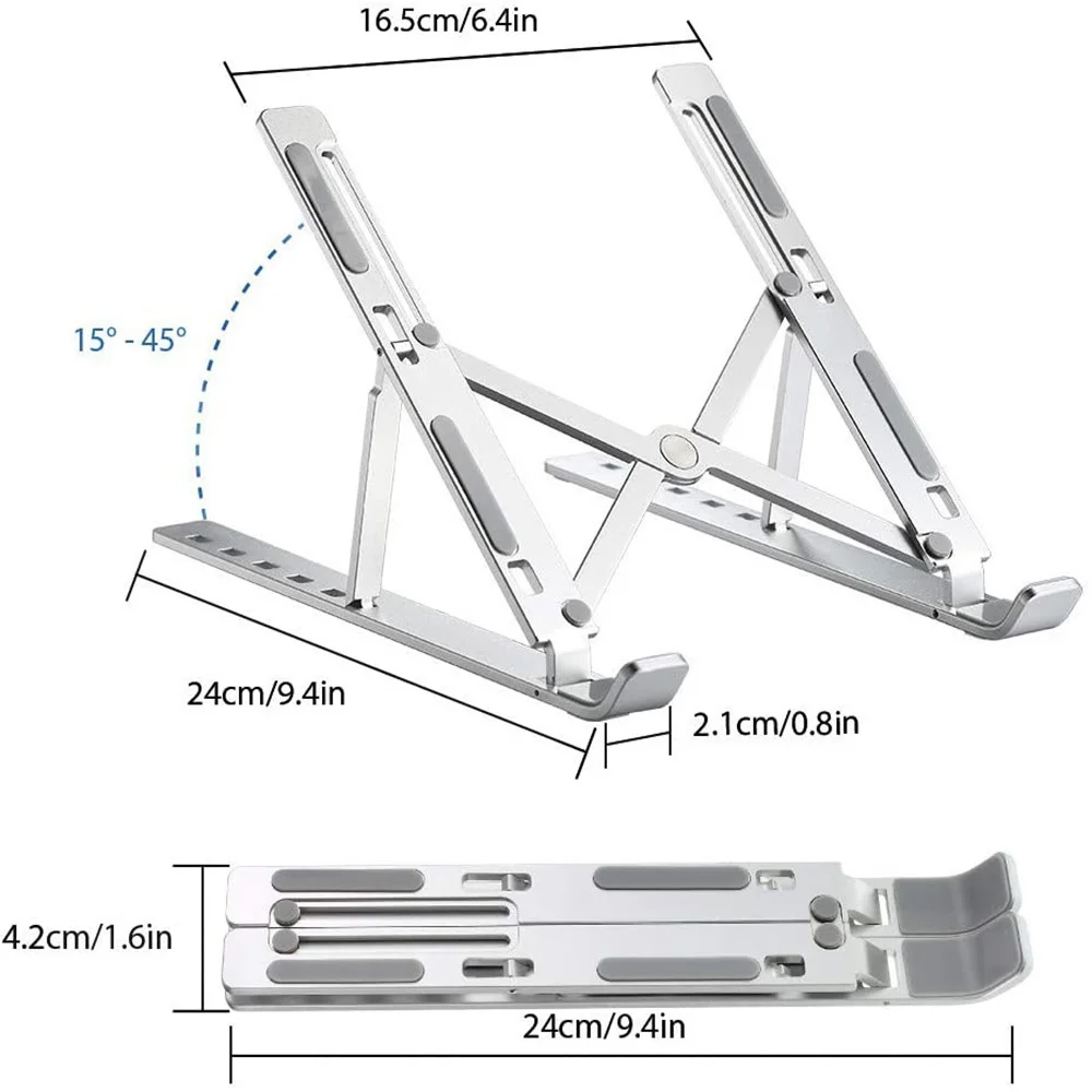 จอภาพแท็บเล็ตแบบพับได้ขาตั้งแล็ปท็อปสําหรับผู้ถือแล็ปท็อป Cooling Bracket Riser Lazy ขาตั้งแท็บเล็ตขาตั้งโทรศัพท์