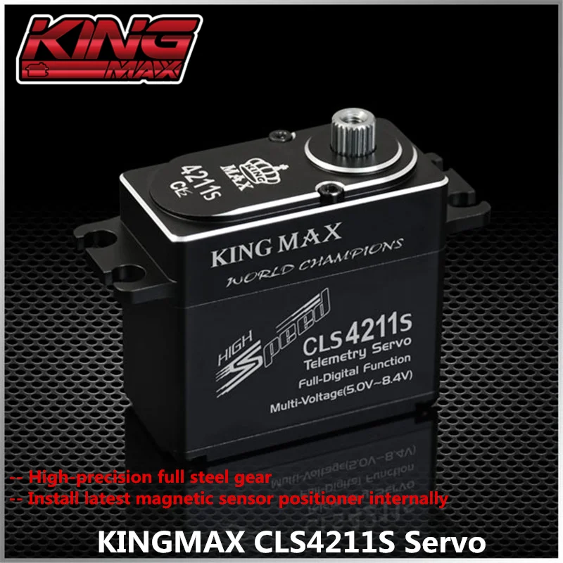 

KINGMAX CLS4211S 80g цифровой стандарт 25T магнитные чувствительные сервоприводы 42 кг. См высокий крутящий момент водонепроницаемый класс IP67