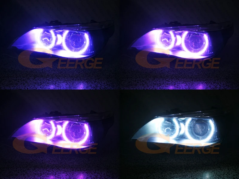 RF Remote Bluetooth-Compatible APP Multi-Color RGB Led Angel Eyes Kit For BMW E60 E61 M5 520i 525i 530i 540i 545i 550i Pre LCI