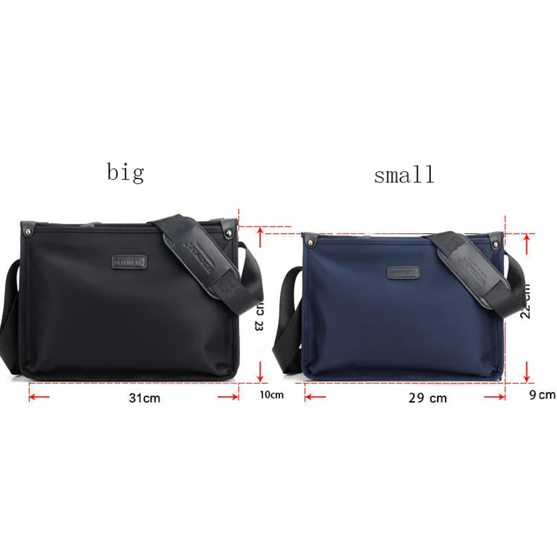 Imagem -05 - Bolsa de Ombro Masculina à Prova Dágua Bolsa Casual Leve com Design de Alta Capacidade