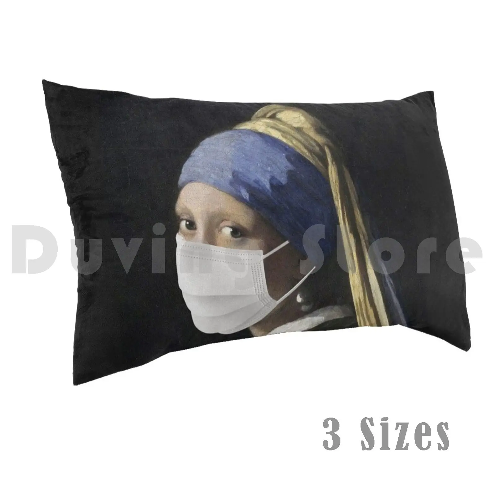 Girl With Pearl Earring Self Isolating Pillow Case Printed 50x75 Girls Pearl Earring Self