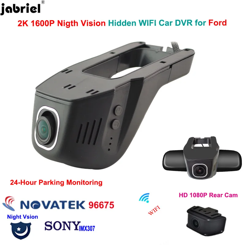 

2K Dash Cam Car DVR Camera for ford focus fiesta mondeo ranger fiesta Kuga Explorer Mustang F-150 Puma Mach Bronco S-Max GT Edge