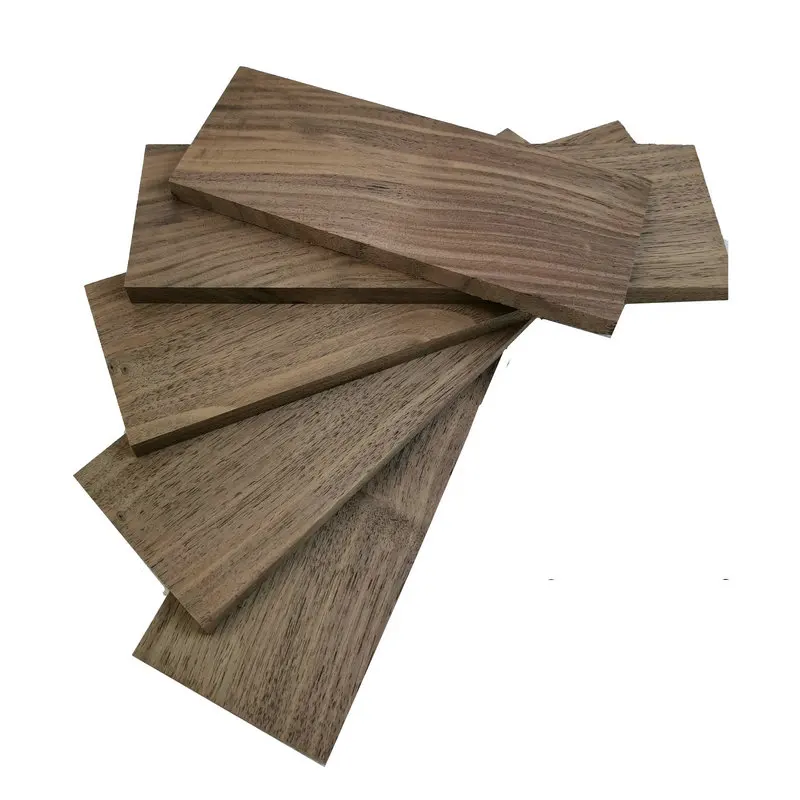 HQ TB1 DIY Material Timber Log Rare Wood Block 0.2-2CM Thin African Black Walnut Wood Lumber for Craft Hobby Tool