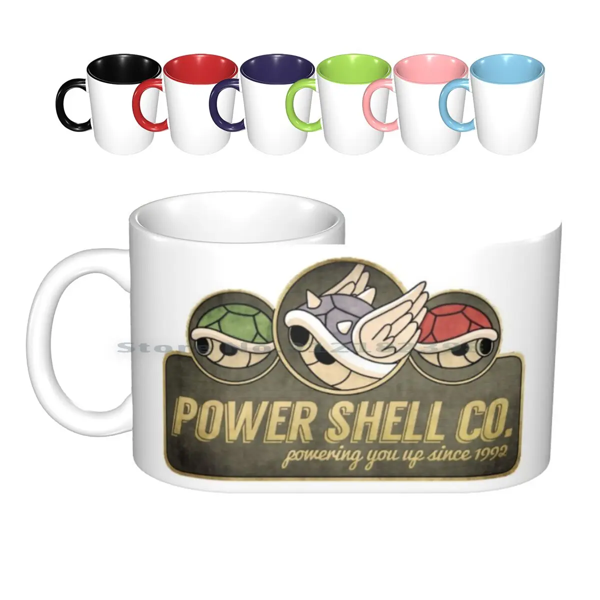 Керамические кружки Powershell Company, кофейные чашки, Кружка для молока и чая, кружка Луиджи, персик, Жаба, Йоши карт, супер быстрое разбивание