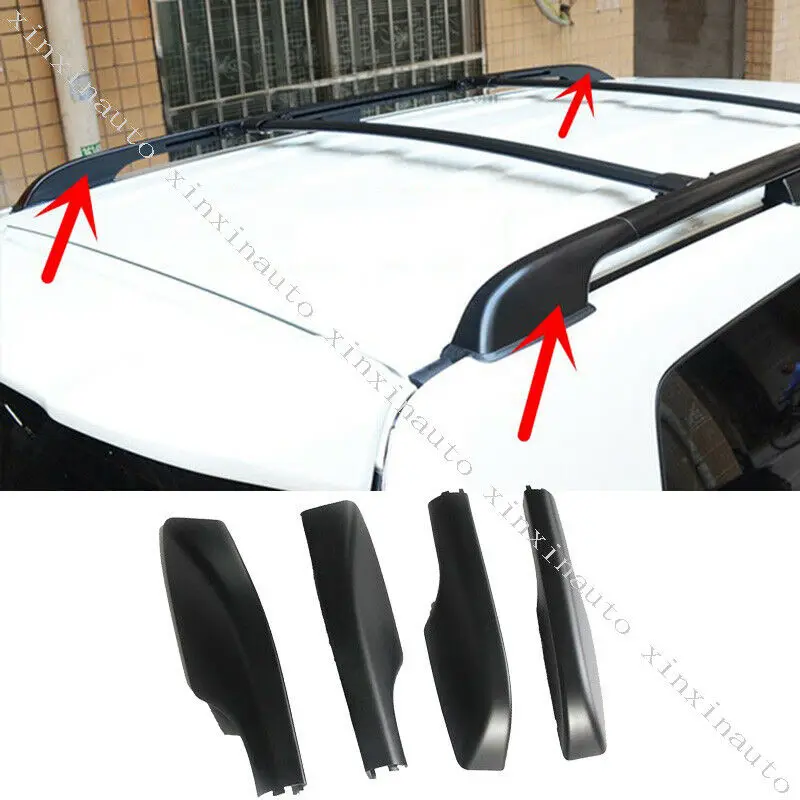 

Black Roof Rack Rail End Moulding Cover Trim Shell Fit For Toyota Land Cruiser LC200 2008-2019 Car Accessories