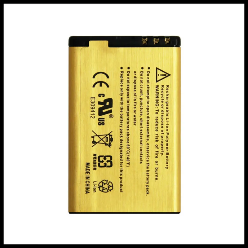 High Capacity Gold BL-5J Battery For Nokia Lumia 520 530 525 5230 5232 5233 5228 X6 C3 Battery BL5J BL 5J