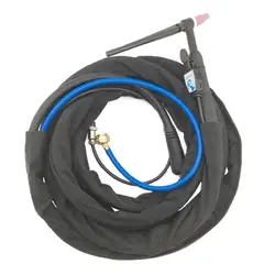 WP-9 TIG Welding Torch Power Gas Separated 16-25mm Dinse Plug Hose Nut M16*1.5mm 4m 12Feet Cloth Cover