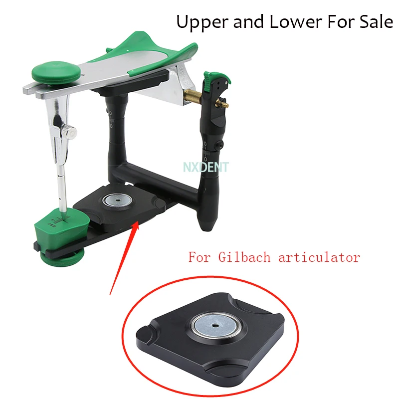 1pcs Dental Lab Materials Plastic Plate Metal Piece Upper Or Lower Universal Fitting On Girrbach Articulator Model Bite