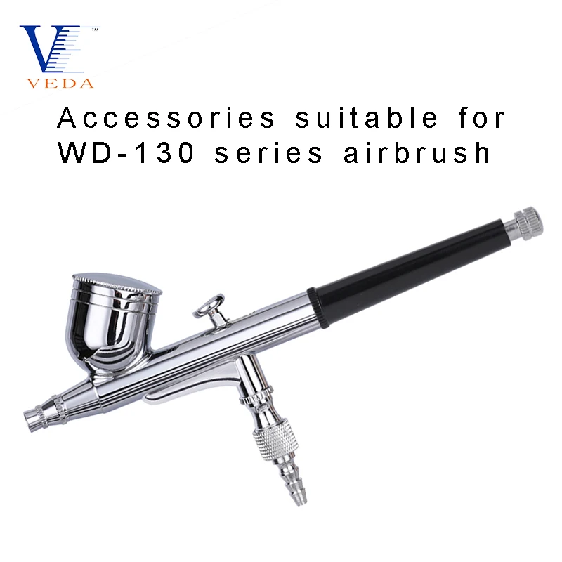 VEDA 0.2mm/0.3mm/0.5mm Airbrush Nozzle Needle&Nozzle Cap &Wrench Replacement Parts for WD-130 Series Airbrush Spray Accessories