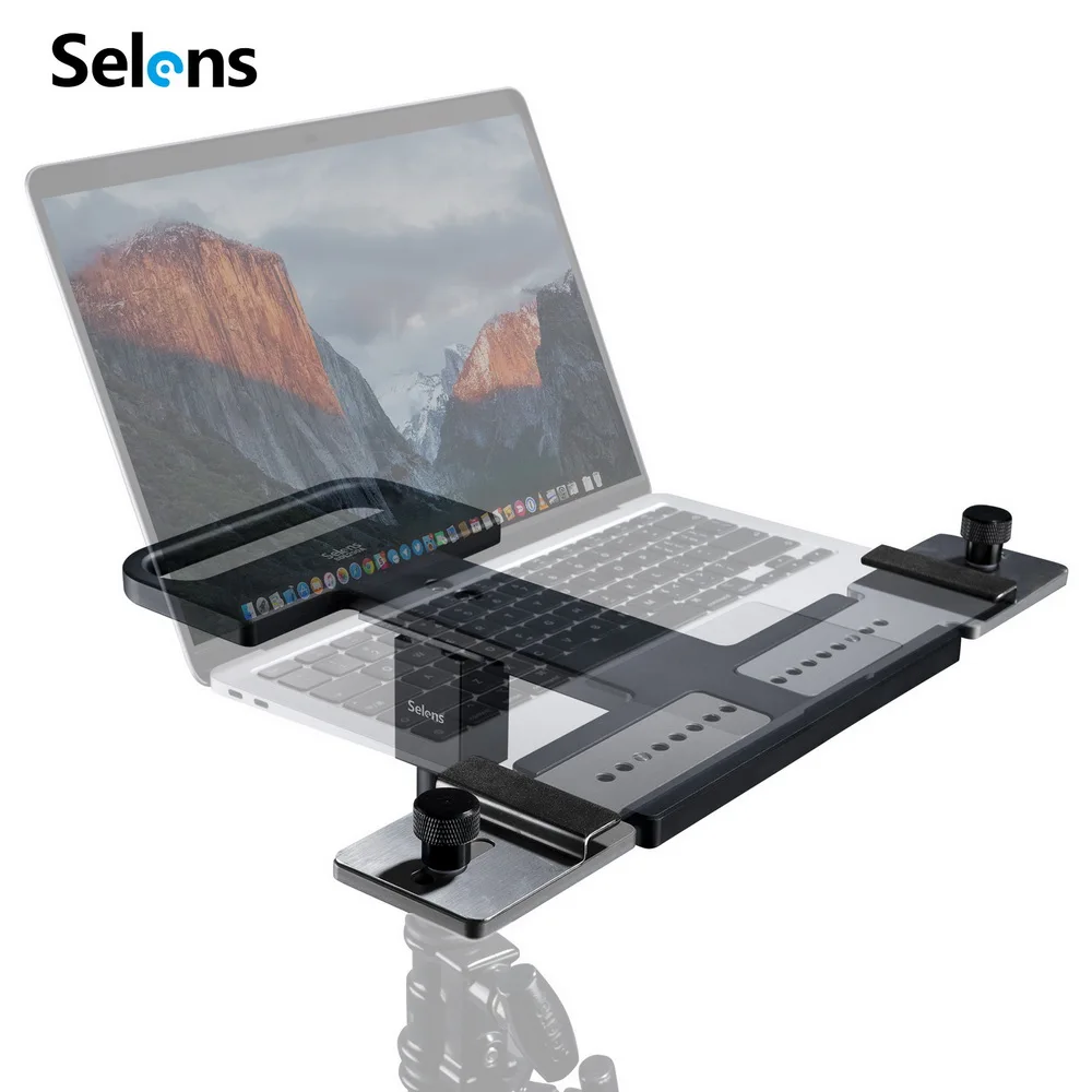 Selens Notebook Pallet Projector Tray Holder Mount Portable Laptop Notebook Tray Holder Stand Mount Workbench