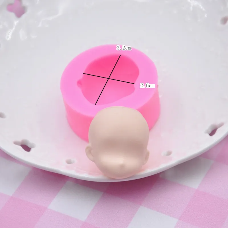 Clay Plasticine mold Proportionally 2.5 Cute face mold ultra light clay soft ceramic fondant face mold bjd silicone SD doll face