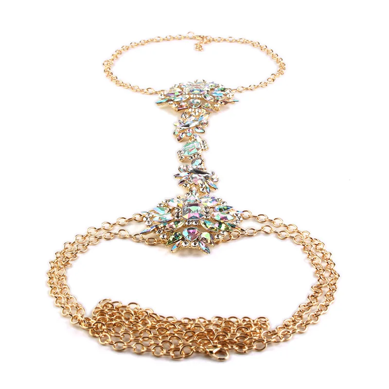Fashion Women Necklace Luxury Crystal Rhinestone Flower Summer Beach Jewelry Accessories