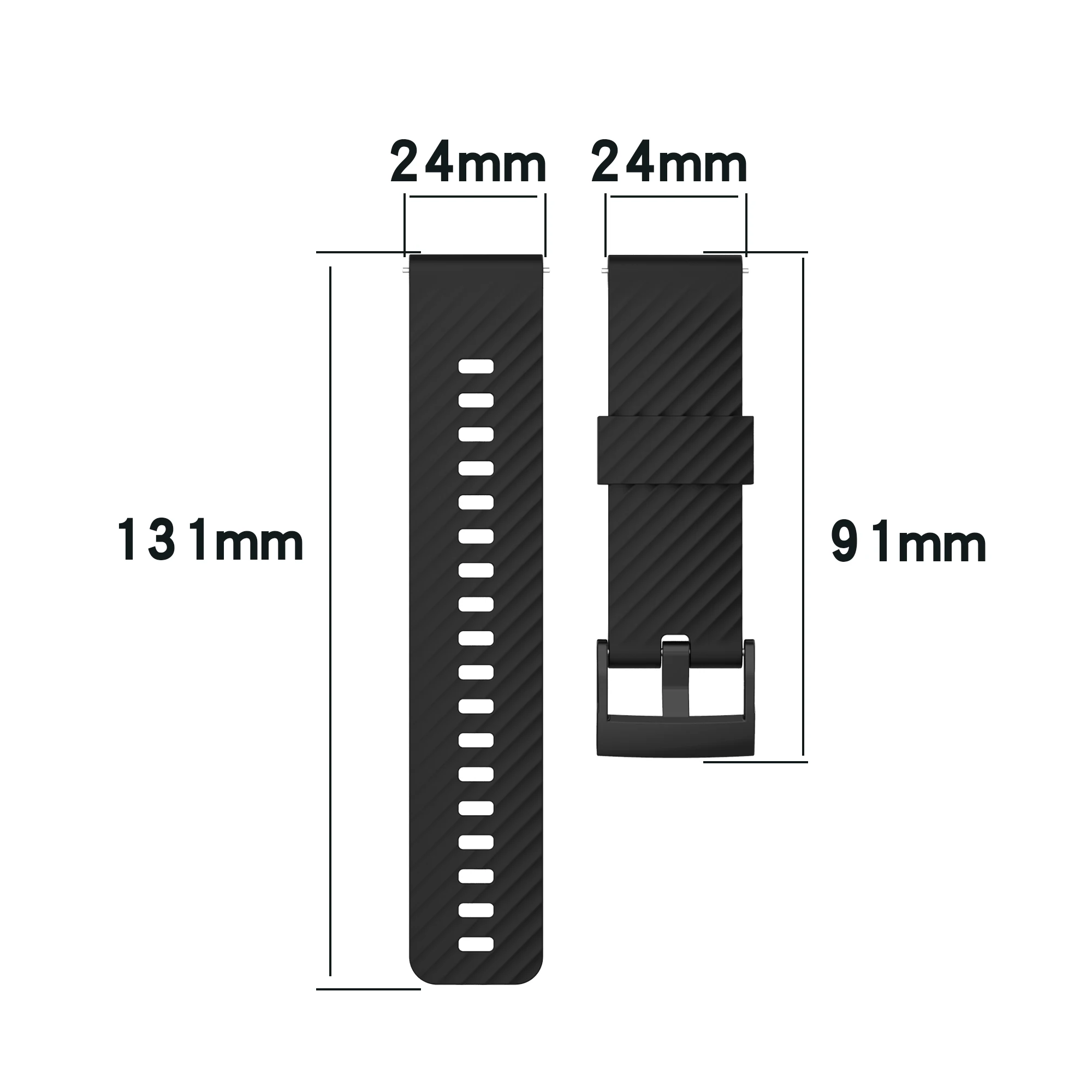 24Mm Silicone Horlogeband Wrist Strap Armband Voor Suunto 9/Suunto 7/Suunto9 Baro/D5/Spartan sport Smartwatch Polsband