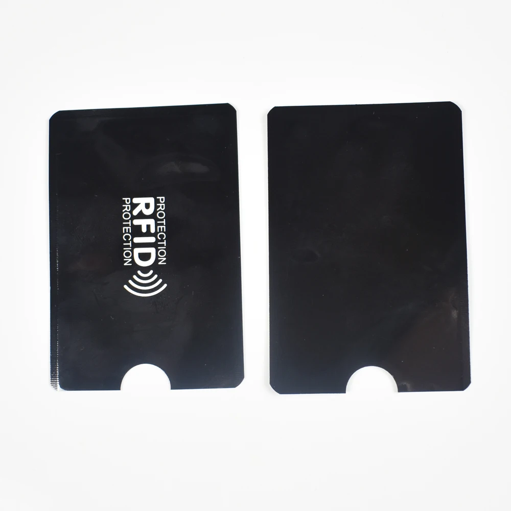 Fundas de bloqueo RFID antirrobo, Protector de tarjeta RFID, funda de bloqueo de identidad, funda de tarjeta Anti-escaneo, paquete de 200