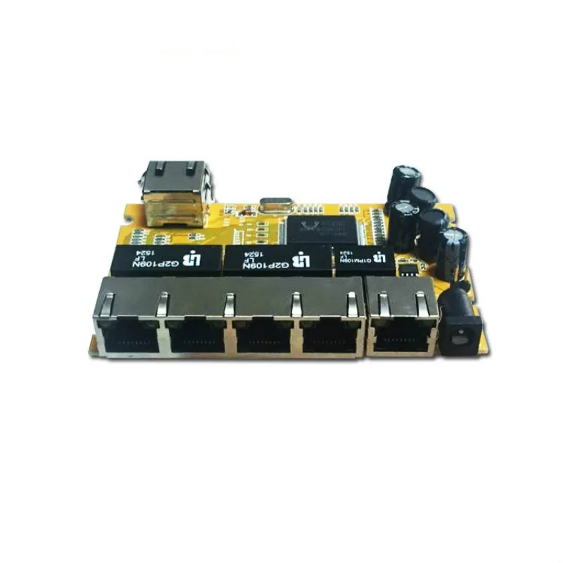 ANDDEARPCB OEM/ODM RTL8367 6 puertos 10/100/1000Mbps gigabit ethernet Módulo de interruptor PCBA Industrial interruptor de red