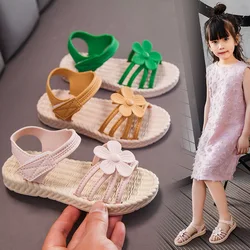 Mädchen strand sandalen 2020 sommer neue kinder mode weichen sohlen prinzessin schuhe kleine mädchen baby schuhe alle-spiel