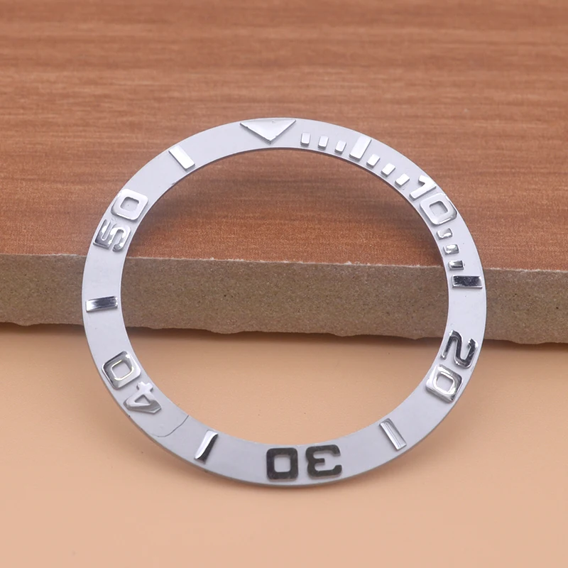 38*30.6mm Sloped Ceramic Bezel Insert Fit for Rlx Yacht-Master Convex Word 40mm Watch Case Bezel Insert Diving Men Watch Insert