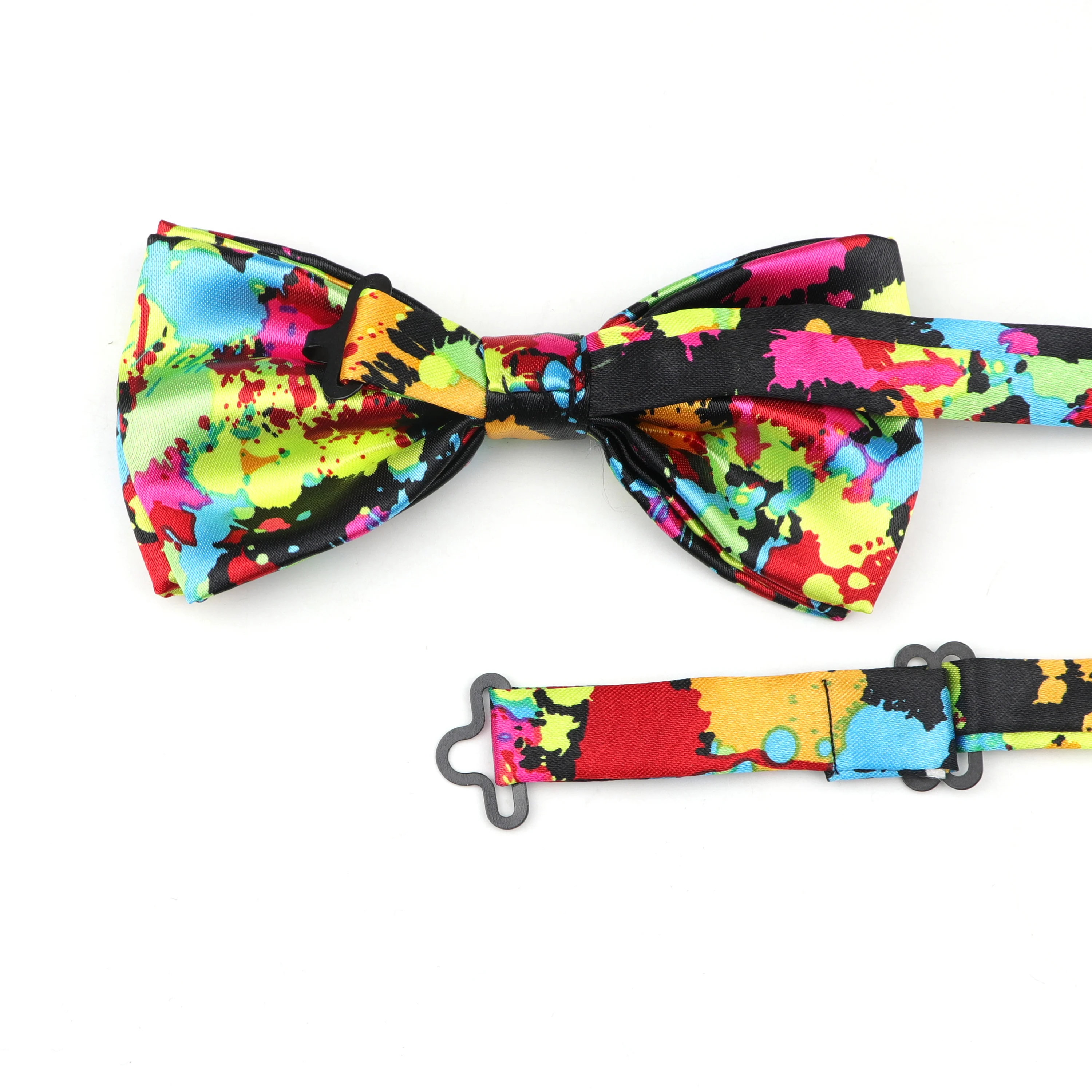 Men\'s Bow Tie Smooth Colorful Lovely Soft Polyester Butterfly Bowtie Pattern Novelty Cravat Bowties Female Male Neckwear