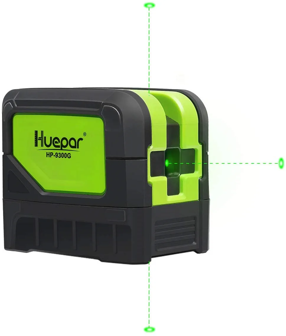 

Huepar 9300G 3 Point Laser Self leveling Green Beam Laser Level with Plumb Spots for Soldering and Points Reference Positioning