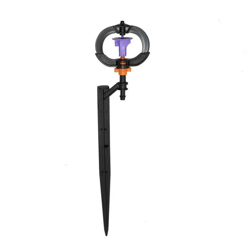 Garden Micro Rotary Sprinklers For lawn Watering Sprinklers Misting Gardening Water Irrigation Connect 1/4 Hose 4PC