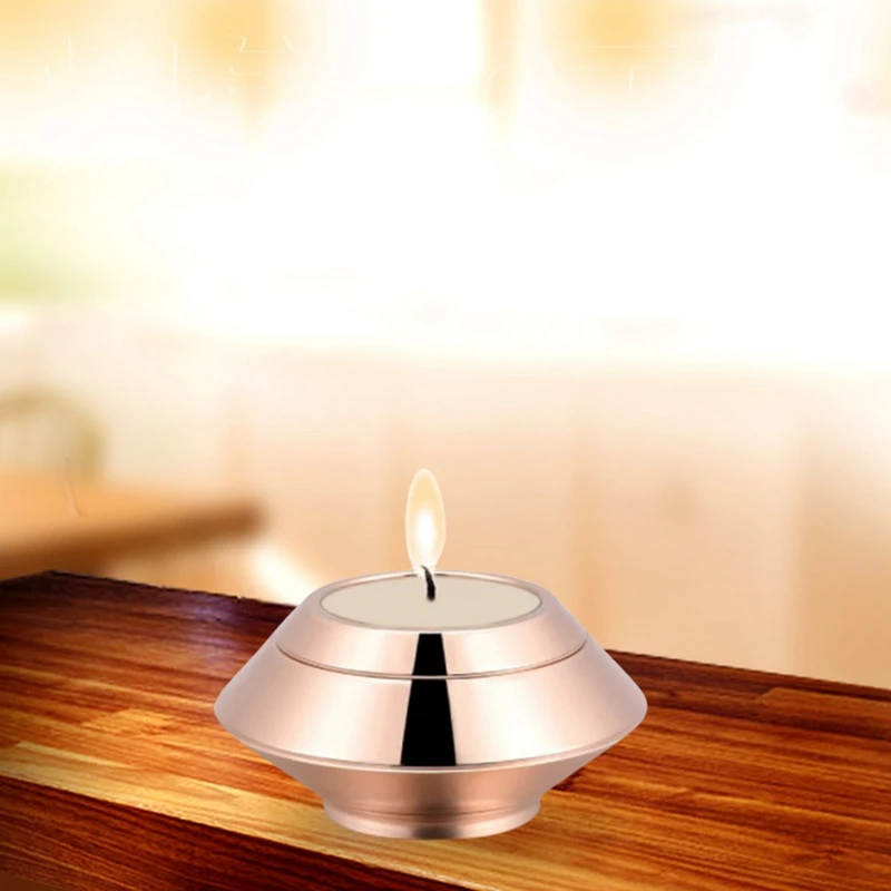 Stainless Steel Candle Holder Ashes Urns Keepsake Cremation for Pets Human Urn Keepsake Memorial Candle Holder