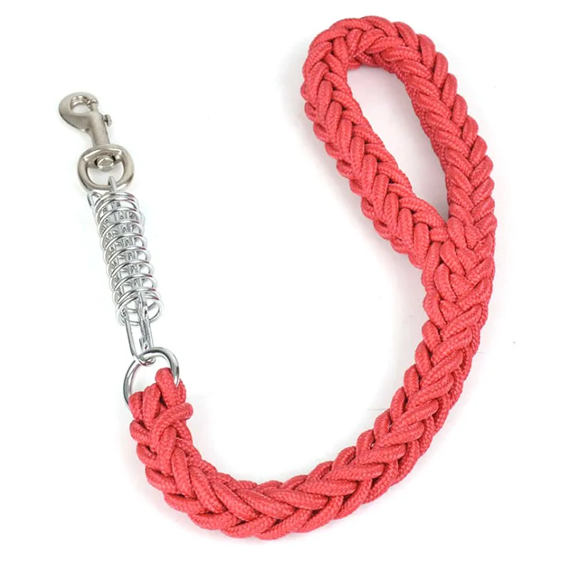 New 50cm Length Nylon Dog Leash Super Strong Dog Collar Lead For Medium Large Dogs with Spring Anti Pull Leash