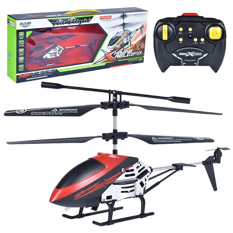 RC 3.5CH Alloy Helicopter Rechargabke Drop-resistant Playable Gift for Children