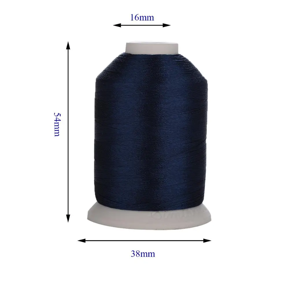 6 or 10 cones same/different color Brother colors or Simthread polyester embroidery machine thread 1000 meters cone