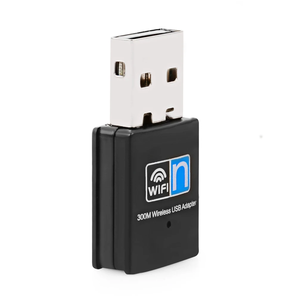 Wireless Mini USB Wifi Adapter 802.11N 300Mbps USB2.0 Receiver Dongle Network Card Desktop Laptop For Windows 7 8 10 11