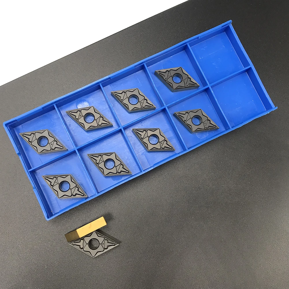 Soportes de herramientas de torneado CNC, insertos de carburo de torneado, herramienta de torneado, mecanizado de piezas de acero, DNMG150404 PC4225 TM, 10 Uds.