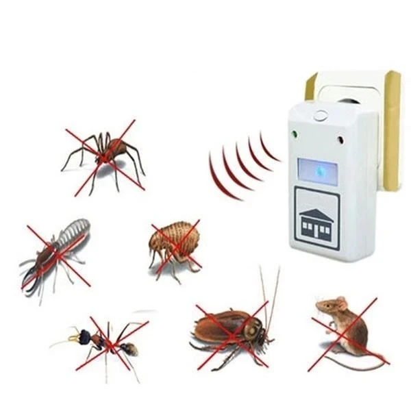 EU Plug  Home Electro Magnetic Ultrasonic Riddex Electronic Pest Rodent Repeller Mouse Mosquito Insect