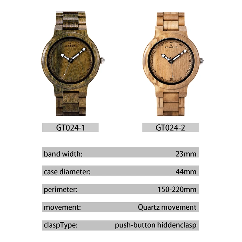 montre homme BOBO BIRD Wooden Handmade Watches for Men Top Brand Luxury Quartz Wristwatch Man Clock LOGO Engraving Dropshipping