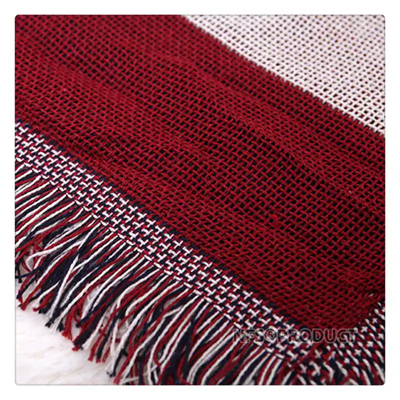 Knitted Sofa Throw Blanket With Tassels 130x180cm Cotton USA UK Flag Home Decorative Floor Carpet Bed Quilt Table Cover