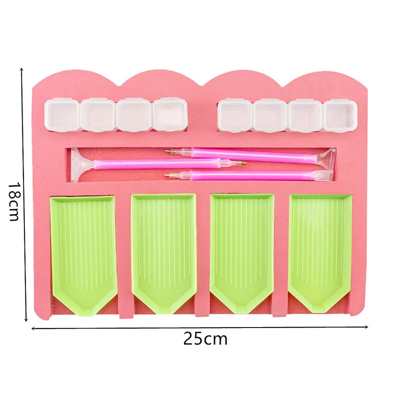 Multi-function Diamond Painting Tray Holder Drill Pen Diamond Box Drill Clay Organizer Storage Box DIY Craft