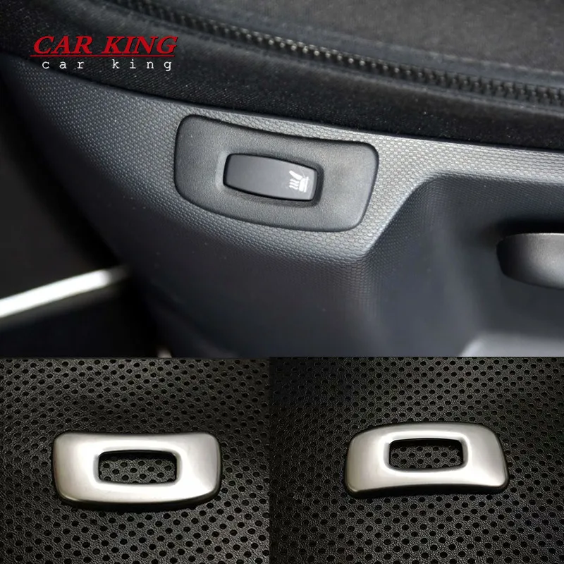 

For Renault Captur 2015 2016 2017 Accessories ABS Matte Car Seat adjustment Switch frame Cover Trim Sticker Car Styling 2pcs