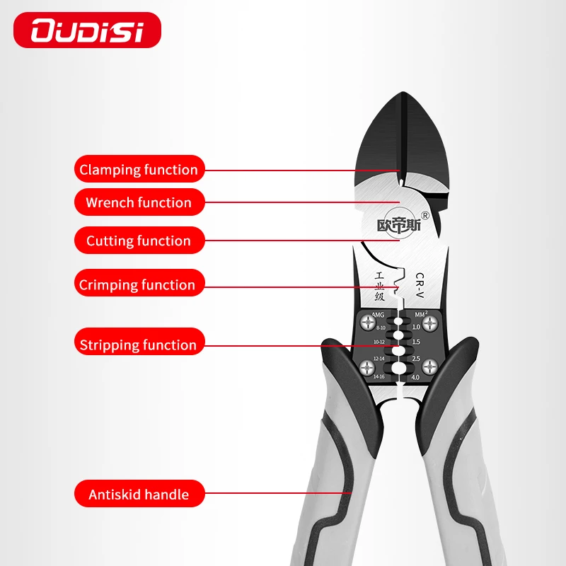 OUDISI pinze diagonali universali multifunzionali pinze ad ago strumenti Hardware tronchesi universali pinze spellafili