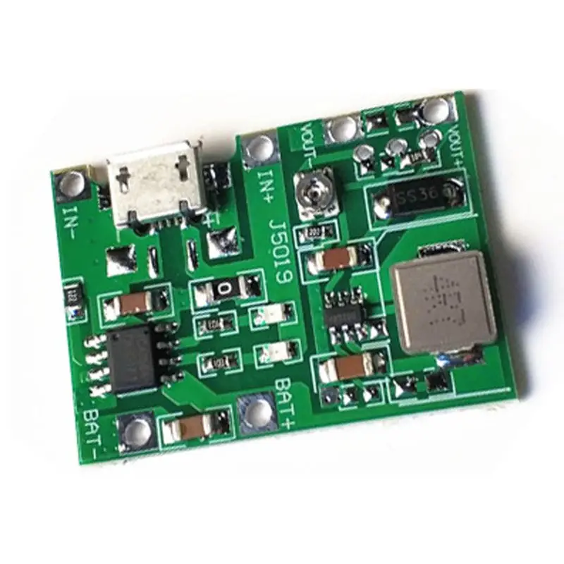 Cargador de batería de litio 18650 módulo Boost 3,7 V Step Up 9V 5V 2A placa de circuito integrado ajustable A0NC