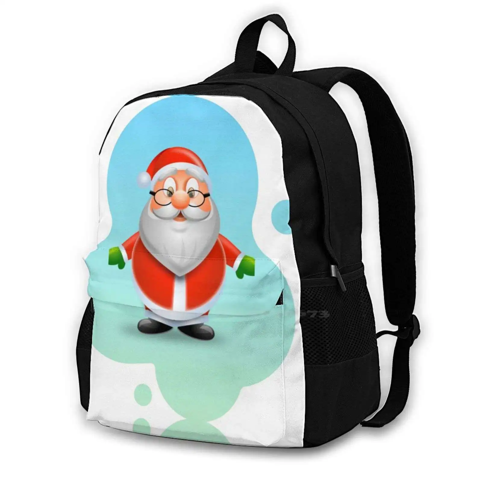 Mochila De Viagem De Papai Noel, Natal Com Sacos De Moda De Neve, Festivais De Natal Laptop