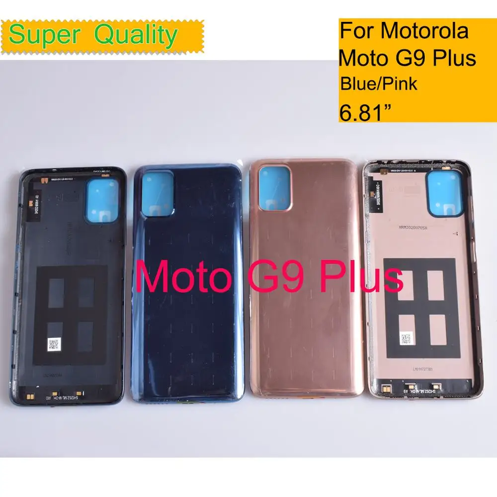 10Pcs/Lot For Motorola Moto G9 Plus Housing Battery Cover Back Cover Case Rear Door Chassis Shell G9 Plus Replacement