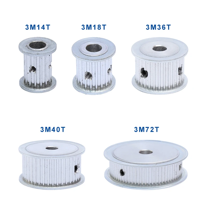 Timing Pulley 3M120T Inner Bore 8/10/12/14/15/19/20 mm Aluminum Belt Pulley Slot Width 16 mm For 3M-synchronous belt Width 15 mm