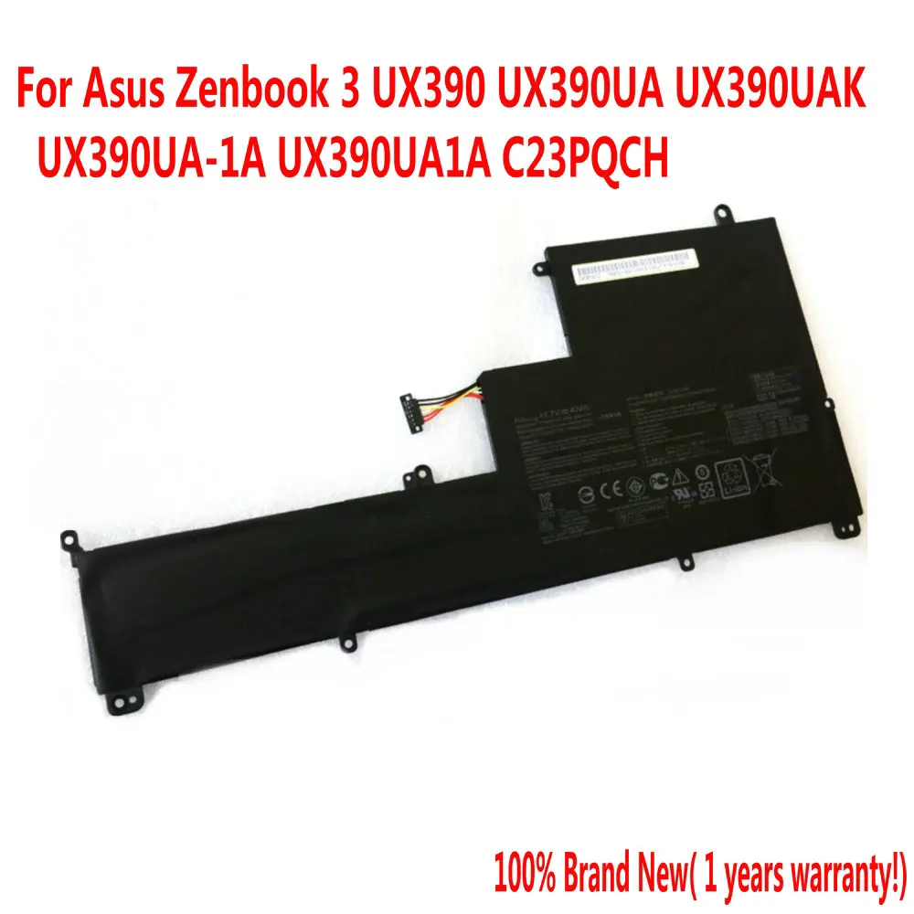 

High-Quality 7.7V 40Wh C23N1606 Laptop Battery For ASUS Zenbook 3 UX390 UX390UA UX390UAK UX390UA-1A UX390UA1A C23PQCH