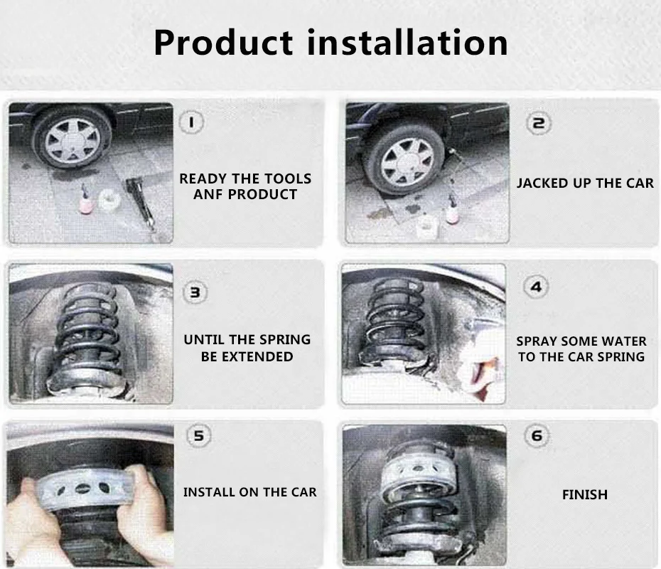 2 stücke Auto Stoßdämpfer Urethan Auto-puffer Frühling Stoßstange Power Zubehör für Fahrzeuge Auto Stoßdämpfer Auto Teile – Detail 7