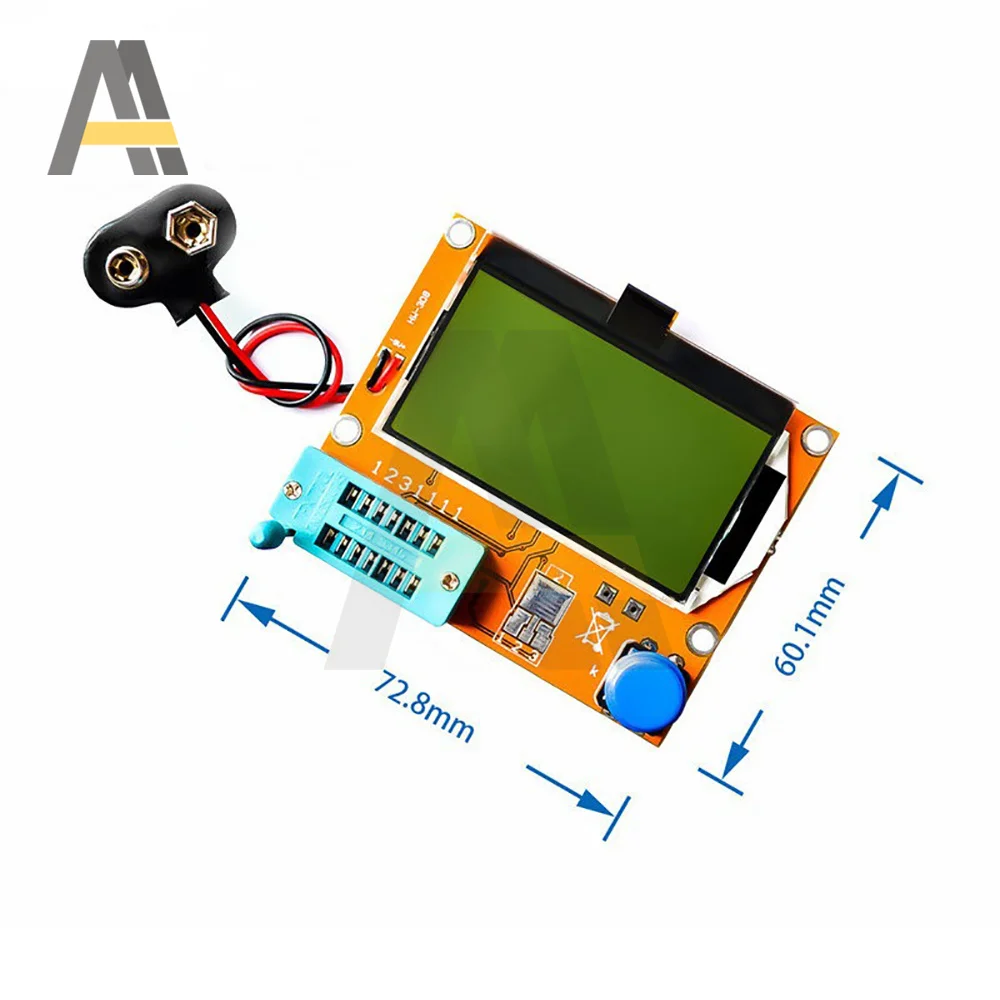 Mega328 medidor transistor tester triode diodo capacitância digital v2.68 mos/pnp/npn lcr lcd testador de tela