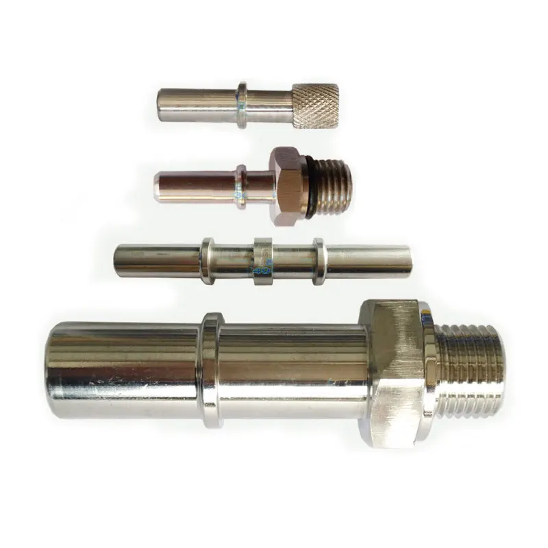 Automobile Car Fuel Quick Connector Pipe Male Thread Stainless Steel 7.89 9.89 Connector Fuel Hose Plug Quick Connector 1pc
